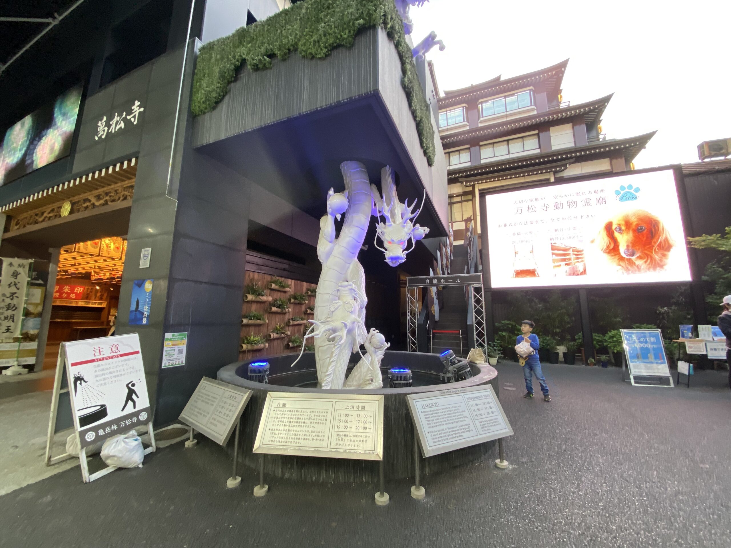 大須商店街で見つけたお寺の白龍