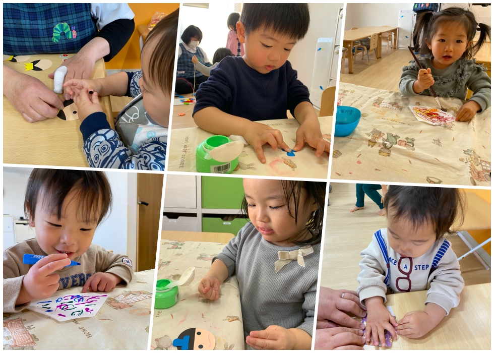 中葛西幼保園 お製作の様子