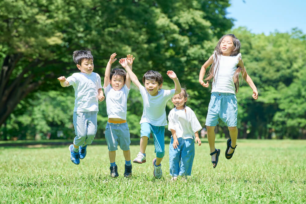 区外公園での遠足の様子